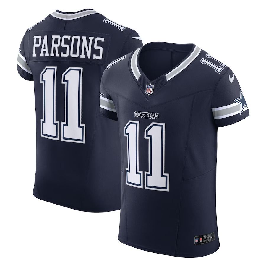 Men Dallas Cowboys 11 Micah Parsons Nike Navy Vapor F.U.S.E. Elite NFL Jersey